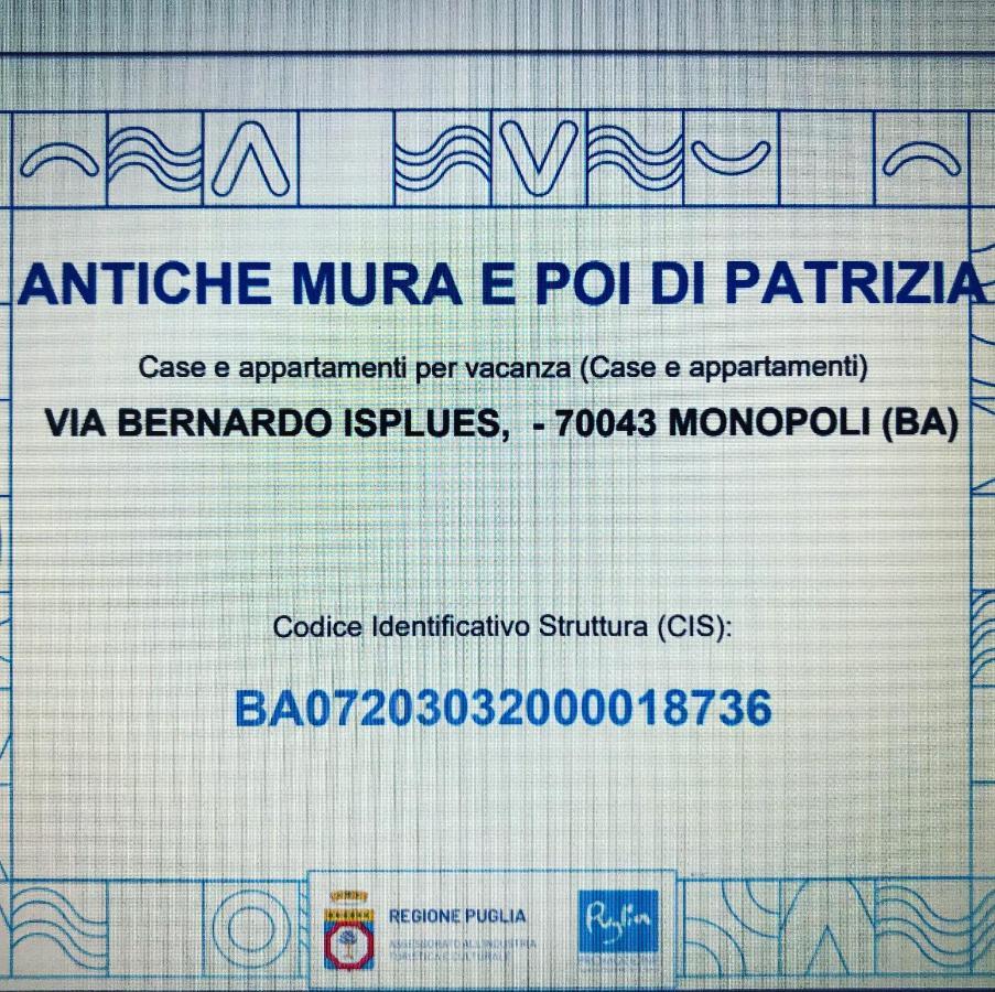 Casa Vacanze Antiche Mura E Poi Monopoli Kültér fotó
